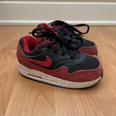 Nike Toddlers Air Max Red Black Sneakers Shoes Size 7C