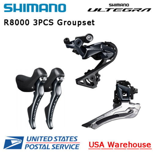 Ensemble groupe 11 vitesses Shimano Ultegra R8000 avant arrière GS jeu levier de frein dérailleur - Photo 1 sur 1