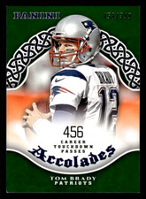 -KJ- 2017 Panini green accolades Tom Brady #'d 58/399 *Free Shipping* bad corner