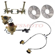 3 Hole Front Steering Spindle Wheel Hub Brake Caliper Disc Rotor for Coolster US