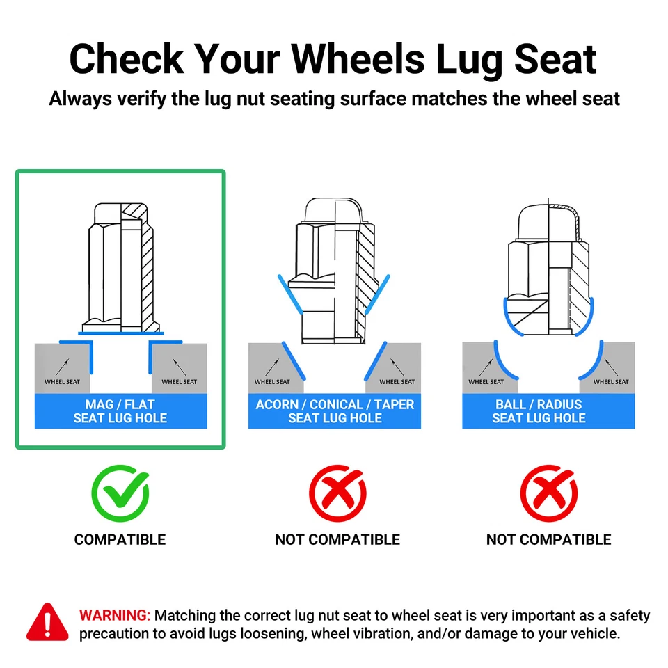 24 tuercas Mag de fábrica 12x1,5 1,85" de alto para Toyota FJ Cruiser 2007-2014 Foto 4 de 4