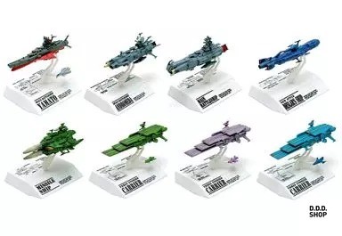 Alle 8 Sets Cosmo Fleet Collection Space Battleship Yamato Warriors O Mini Figur