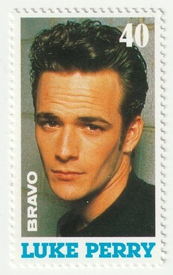 Luke Perry   Beverly Hills 90210   BRAVO Star Stamp #40   German Rare Vintage