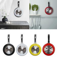 Unique Kitchen Wall Clock 8 Inch Metal Frying Pan Home Kitchen Decoration