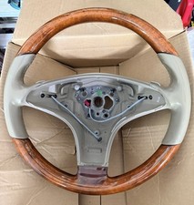09-12 Mercedes R230 Sl550 Sl600 Steering Wheel Wood Wpaddle Shifters Oem