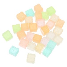  Breloques en sucre Cube, 30 pièces, bonbons lumineux pour pince à cheveux,