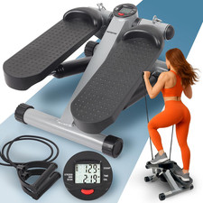 Mini Stepper Fitness Casa Con Bande Di Resistenza E Schermo LCD 5 Funzioni — Ste