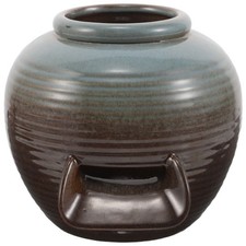 Decorative Ceramic Fish Pond Fountain Jar with Soothing Water Sounds for Home