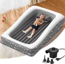 Portable Inflatable Toddler Bed: Safe Travel Air Mattress for Kids