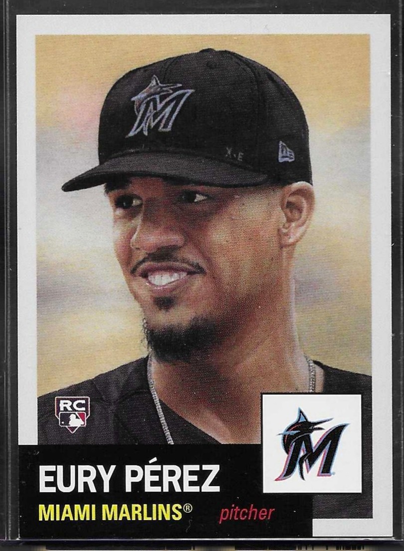 2023 Topps MLB® Living Set® # 684 EURY PEREZ Rookie Miami Marlins 1,604 Printed