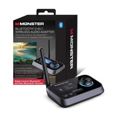 Monster Bluetooth Transmitter  Receiver Audio Adapter, 2-in-1, Stream