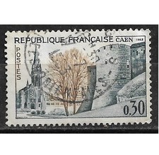 Timbres YT 1381 MI 1431 A la mémoire des déportés PARIS 1963 Oblitéré