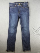 SPANX Women's High Rise 5 Pocket Straight Size 27 Jeans Pants Denim