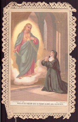 Pious image, Scissor ''This is the heart that loved men so much''