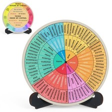 Feelings Wheel Emotion Wheel Therapy Office Desk Decor