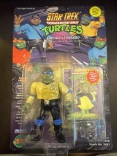 1994 TMNT Captain Leonardo Star Trek Action Figure Playmates Vintage New In Box