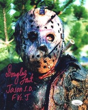 Douglas Tait signed 8x10 Photo Jason Voorhees Freddy vs Jason