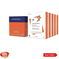 Printer Paper,  Multipurpose Paper 24 lb, 8.5 x 11 - 5 Ream 2,500 Sheets - 97...