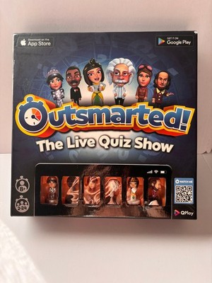 Outsmarted Live Quiz Show Board Game QPlay App Connected Complete 2-24 Players