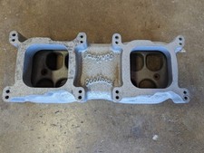 Edelbrock Nostalgia Tunnel Ram Dual Top Intake Manifold Vintage Original