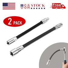 2 Pcs Flexible Socket Extension Bar Set 38 14 Drive Flex Ratchet Adapter 2 Pcs Flexible Socket Extension Bar Set 38 14 Drive Flex Ratchet Adapter