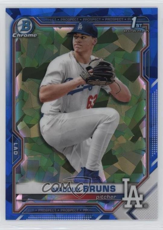 2021 Bowman Chrome Draft Sapphire Edition Maddux Bruns #BDC-126 7l6