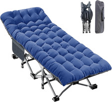 XXL Camping Cot for Adults 900LBS - 78" 32" Oversized Folding Bed with Mattress