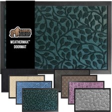 100 Waterproof All-Season WeatherMAX Doormat, 72x24, US Designed Natural Rubbe
