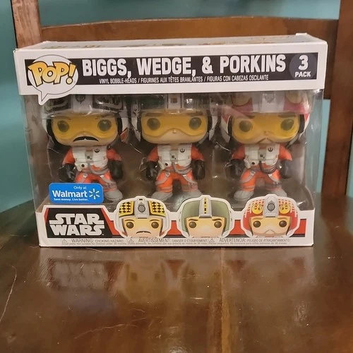 Funko Pop! Vinyl Star Wars Biggs Wedge Porkins Walmart Exclusive 3-Pack Figures