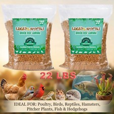 22 LB Dried Black Soldier Fly Larvae:Pure Natural Non-GMO BSF Larvae for Hens