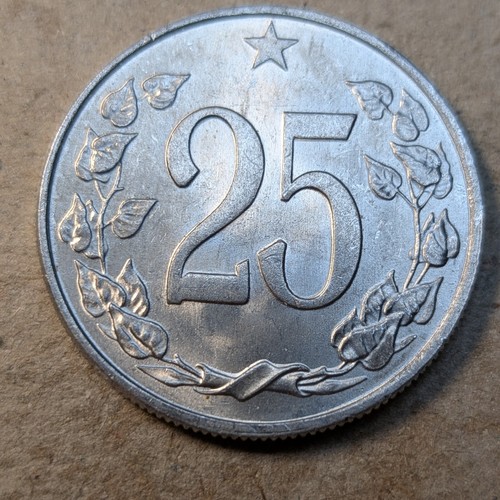 Czechoslovakia 25 Haleru 1963 Aluminum KM 54