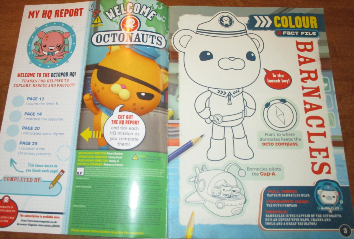 The Octonauts Explore the Great Big Ocean by Meomi + Activity Book