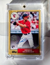 2022 Topps Series 2 ERNIE CLEMENT 1987 Rookie Auto RC 35th🔥Blue Jays WBC USA