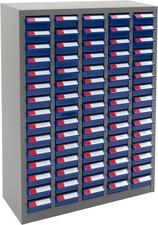 Parts Cabinet, 75 Drawers Tool Cabinet with Practical Tags, Heavy-Duty Cold-Ro
