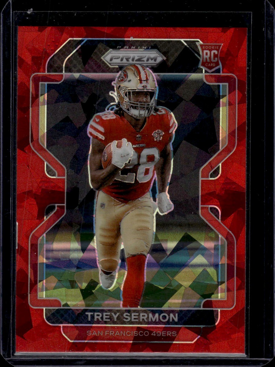 2021 Panini Prizm Red Ice #354 Trey Sermon San Francisco 49ers Rookie
