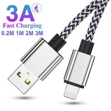 Fast Charge Charger Cable for iPhone 14 13 12 11 XS XR X 8 7 Plus iPad USB Data