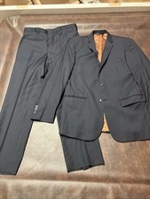 Jos. A Bank Slim Fit 2pc Wool Suit 41L Jacket 34 Waist Pants Great Condition