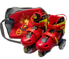 Wingfoot Inline Front Wheels Size 1-4 Adjustable Light up Roller Skates for Kids