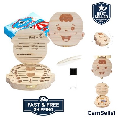 Baby Tooth Fairy Box Keepsake For Lost Tooth Boys| Tooth Holder for Kids | Ba...