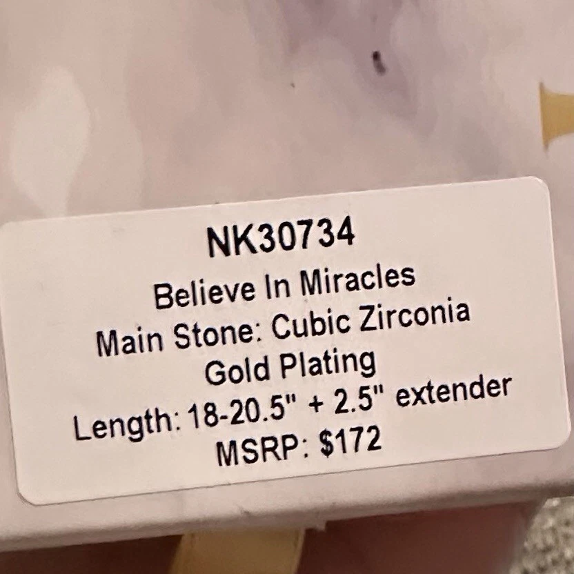 Bomb Party Luxe Layers Necklaces 2025 Edition NK30734"Believe In Miracles" - Image 2 of 2