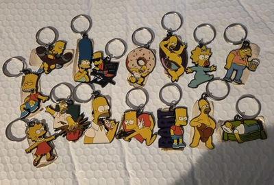 #ad #ad The Simpsons Key Chain Assortment of 15 Pcs. Lot 2002 Fox New $79.99