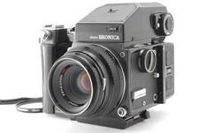  MINT   Zenza Bronica ETR 75mm F/2.8 AE Finder Grip 120 Film Back From JAPAN