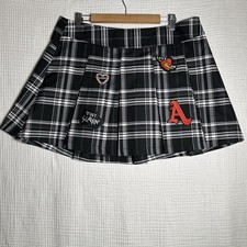 Mini Pleated Plaid Schoolgirl Skater SKIRT-XL-JR  s-Mall Goth Pop Punk Grungecore