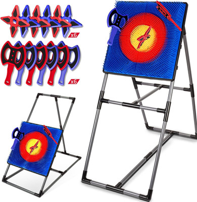 Axe Throwing Game for Backyard, Axe Throwing Game Target with 12 Throwing Axes, 