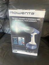 Handheld ROWENTA Steamer NIB to dewrinkle and refresh your garments.