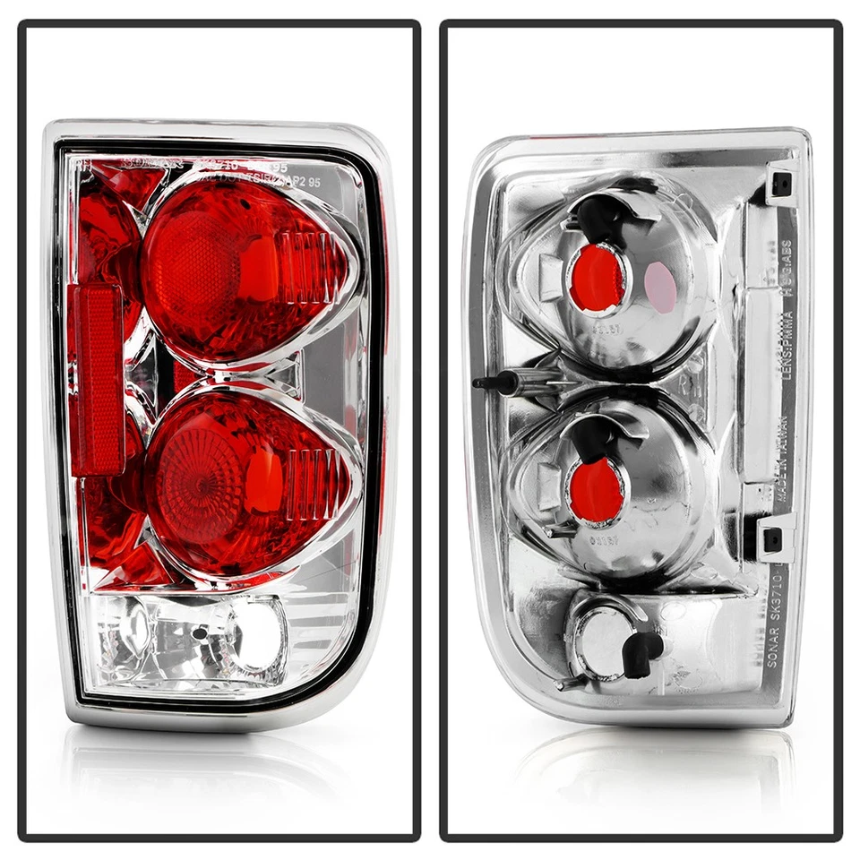 95-05 Chevy Blazer Gmc Jimmy Clear Altezza Tail Lights Lamps Left+Right Pair Set - Image 3 of 4