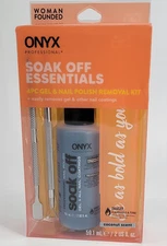 ONYX Professional, Soak Off Essentials, 4 PC Gel & Nail Polish Removal Kit