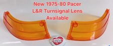 New 1975-80 Amc Pacer Right Left Amber Turn Signal Lens