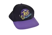 VTG Joe Camel 1990's Embroidered Joes Place Purple / Black SnapBack Cap