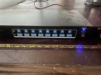 8-Channel Active CCTV Twisted Pair Receiver Hub BNC UTP Video Balun Rackmount